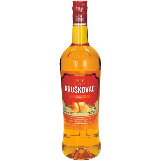 [68761] Kruskovac likeur met perensmaak. Geparfumeerd. Met kleurstof