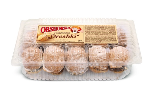 [79540] "OBSHORKA" Fijngebak "Oreshki" met melkachtige vulling 51% e