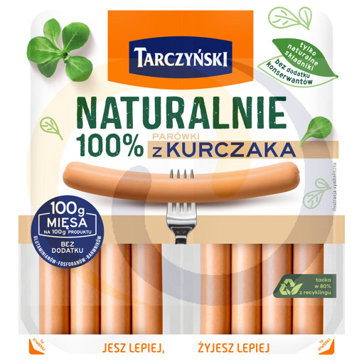 [721330001TX] Tarczyński Natuurlijk 100 % Kip Frankfurters 160 g