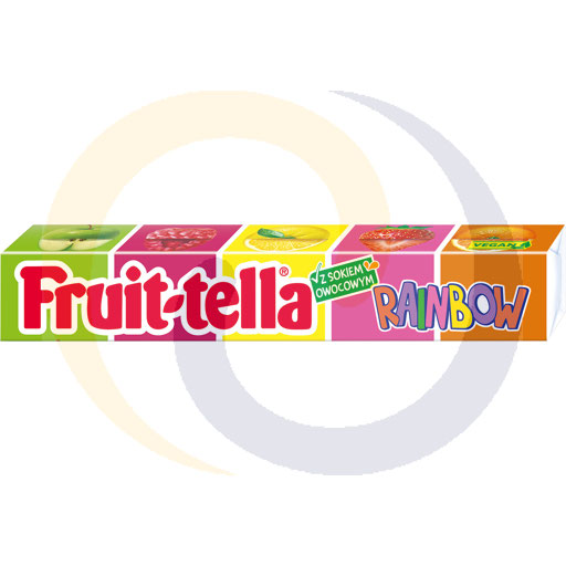 [93906000VAN] Fruittella Vegan Regenboogdrupels 41g/40st/8dis Van Melle