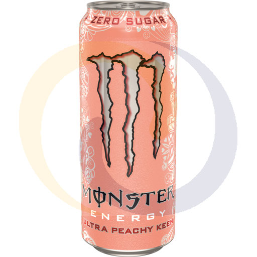 [20561200CCE] Energy Monster Peachy Keen blikken 0,5l/12 stuks DRS Coca-Co