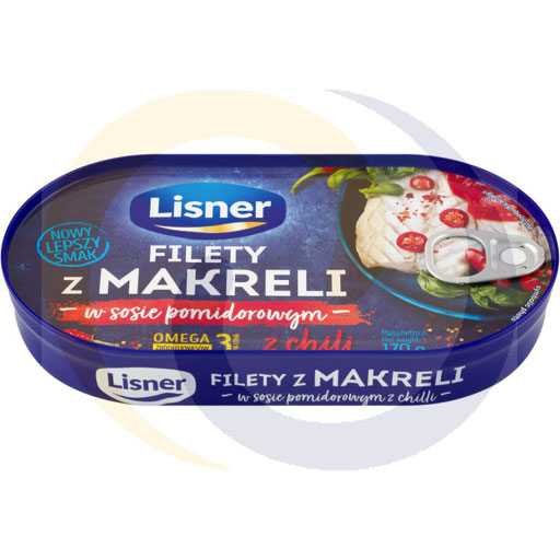 [29269100LIS] Makreelfilets in tomatenroom met chili 170g Lisner