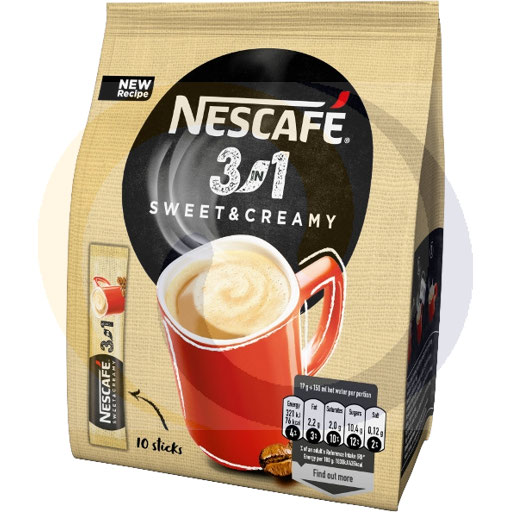 [90953000GOP] Koffie 3in1 Nescafe Creamy Latte zakjes 15g/10st/18zakjes Ne