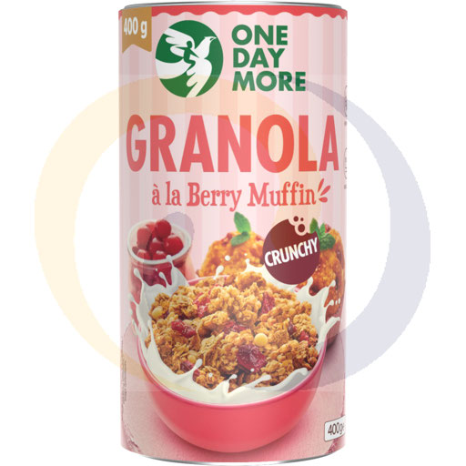 [109591002ME] Granola OneDayMore a`la Berry Muffin tube 400g/6s Melvit