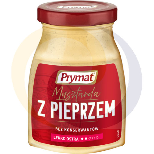 [43491200PRY] Mosterd met zwarte peper 185g/9 stuks Prymat