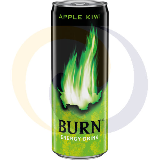 [71890100CCE] Энергетический напиток Burn Яблоко Киви 0.25л/12шт DRS Coca-