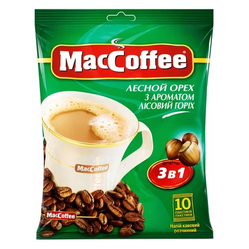 [0001022241] MACCOFFEE 3 in 1 hazelnoot 180g
