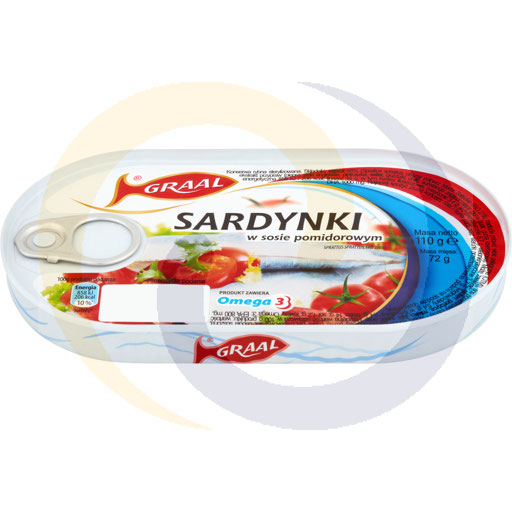 [21609100GRL] Sardine in tomatensaus 110g Graal