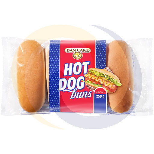[29160100DAH] Hotdogbroodjes 250g/8st Dan Cake