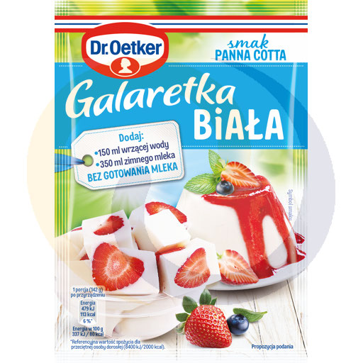 [57468200DRO] Witte jelly panna cotta 70g/25st Dr. Oetker