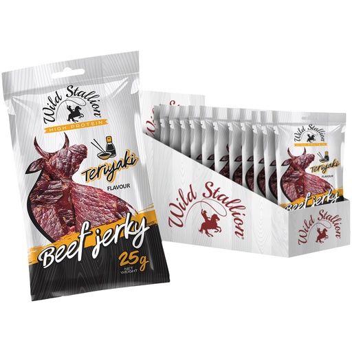[24234] "WILD STALLION" Beef Jerky Teriyaki - Gedroogd rundvlees