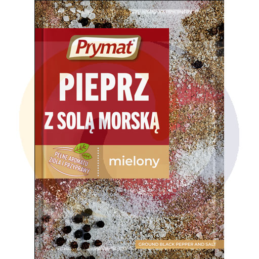 [14864300PRY] Gemalen peper en zeezout kruiden 20g/25st Prymat