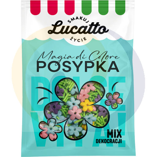 [50682300EMI] Lucatto decoratieve sprinkels mix bloemen 30g/20st Emix