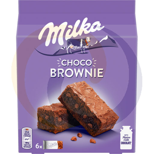 [66945000DAN] Милка шоколадные брауни с шоколадом и шоколадными кусочками