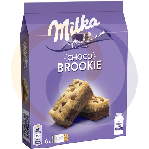 [91751000DAN] Milka Choco Brookie Cake met Chocolade 132 g (6 Stuks)