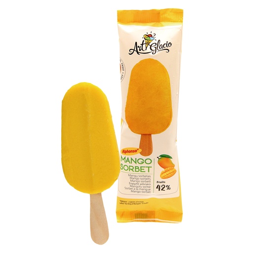 [04139] "Alphonso" Mango-Sorbet aan het Stokje