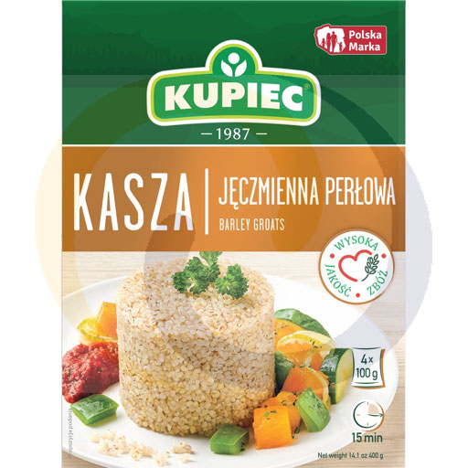 [10990750KUP] "Kupiec" Gerstegrutten in kookzakjes 4x100 g
