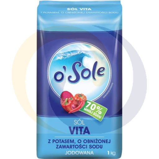 [27859100CNO] Vita zout met kalium gejodeerd o'Sole 1,0 kg Cenos
