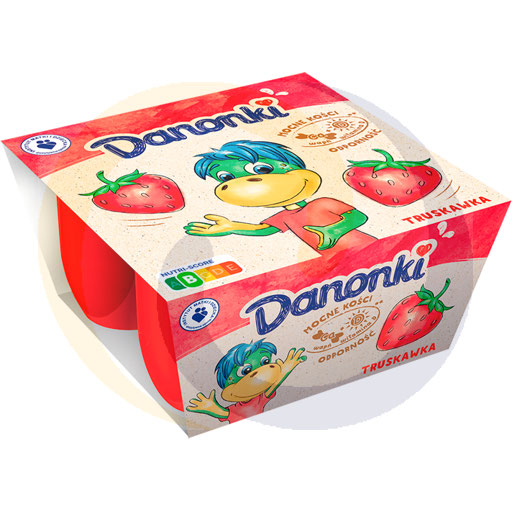 [50071000DAO] Данон Данонки Клубничный Творог 200 г (4 шт.)