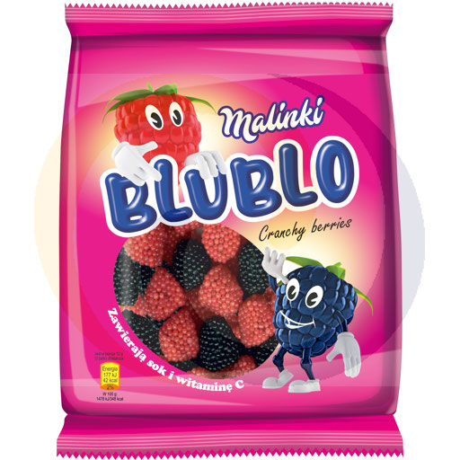 [63529100EUB] Жевательные конфеты с малиновым вкусом Blublo 80г/20шт Eurobrand