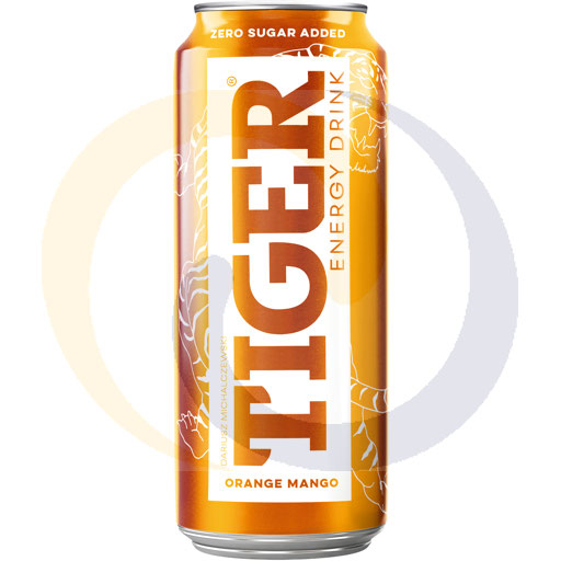 [52901000TIG] Energie Dri.Tiger Ora.Man.zonder suiker in blik. 0,5l/12 Maspex