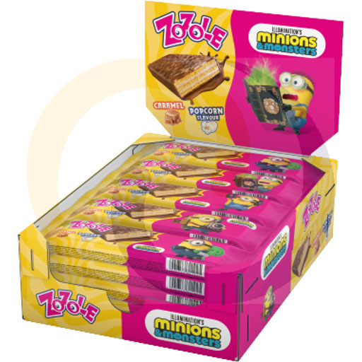 [57791000MIE] Зозоле Миньоны попкорн вафли 40г/20шт Мieszko