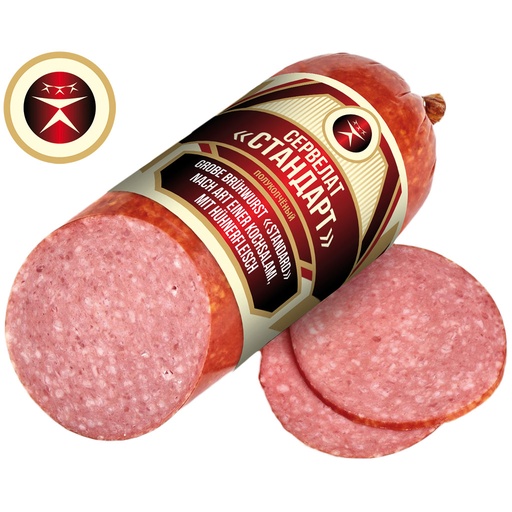 [23052] Сервелат "СТАНДАРТ" полукопчёный