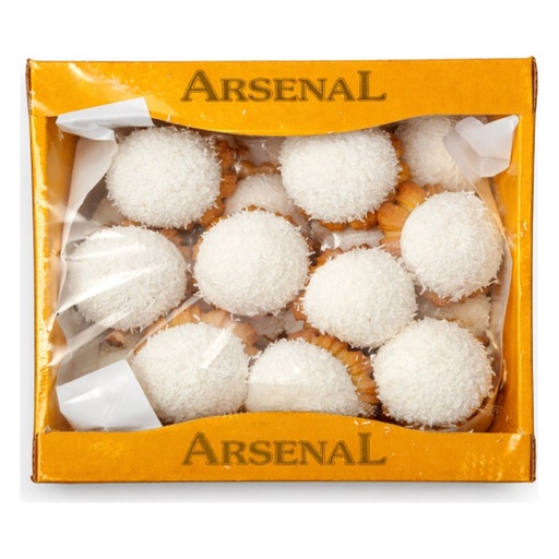 [0001022867] ARSENAL Śnieżynki citroen en sinaasappel vulling kokos 400g
