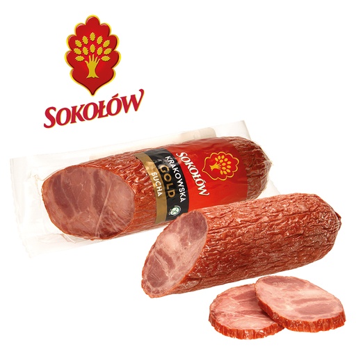 [23233] Varkensworst met rundvlees "KRAKOWSKA". Gerookt, gekookt, ge