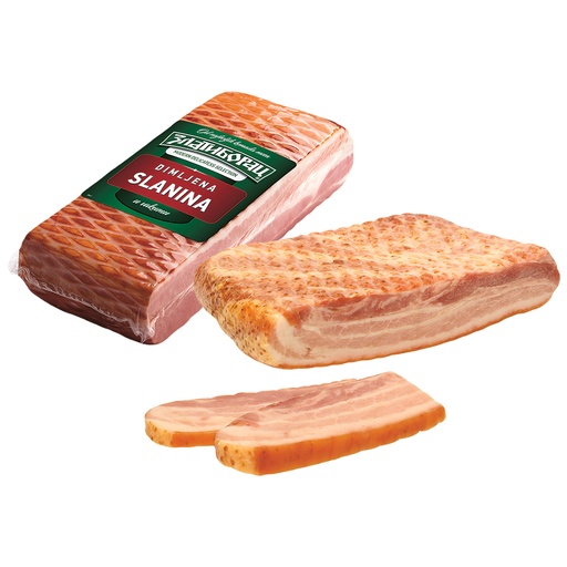 [24494] Buikspek met wateraddition, gezouten, gekookt en gerookt, va