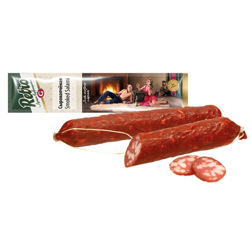 [23663] Grove salami "Retro Syrokoptschonaja", gerookt