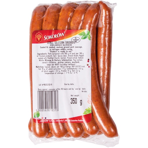 [23241] Колбаски свиные Kielbaski Slaskie, копчёные