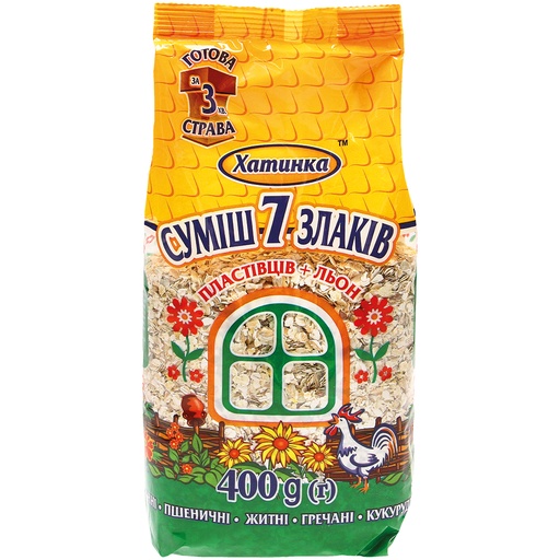 [0001024795] "Hatinka" 7-granenvlokken met lijnzaad 400 g