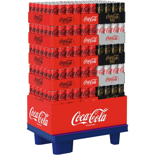 Coca-Cola Zero, 3 soorten, 300 doosjes x 0,33L
