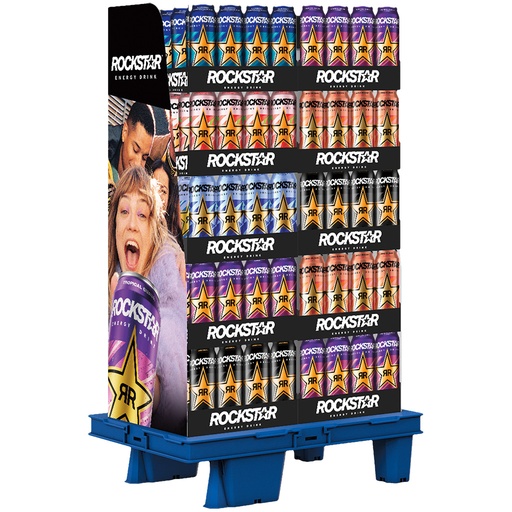 Display Rockstar Energiedrank (6 soorten) 240 Do. x 0,5L