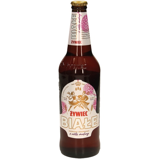 [64996] "Zywiec Biale z nuta Maliny" Алкогольный напиток на основе пшеничного пива со вкусом малины, пастеризованный. Алк. 4,5% об.