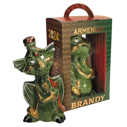 [68418] Armeense Brandewijn Draak 2024 Keramiek in Geschenkdoos 40% vol.