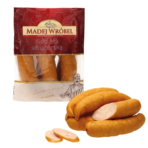 [23963] Gerookte braadworst met kip- en varkensvlees, middelgroot ge