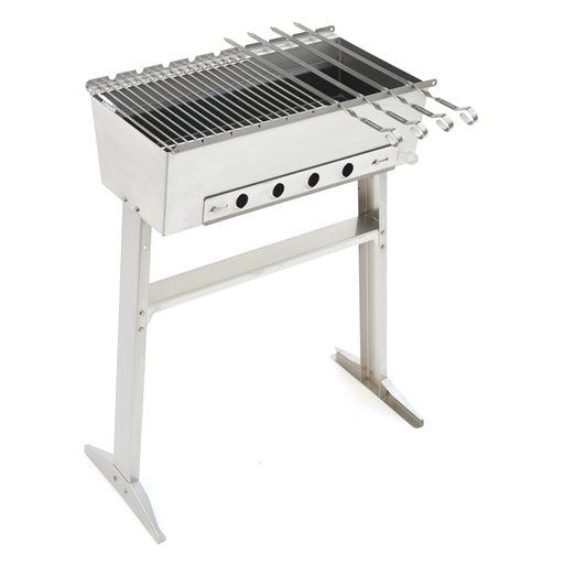 [95201] Schaschlikgrill met grillrooster en 4 spiesen