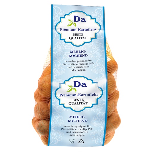 Premium-aardappelen, bloemig kookend