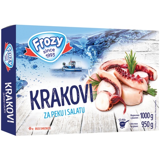 [01342] Щупальца кальмара, глазированные, глубокой заморозки