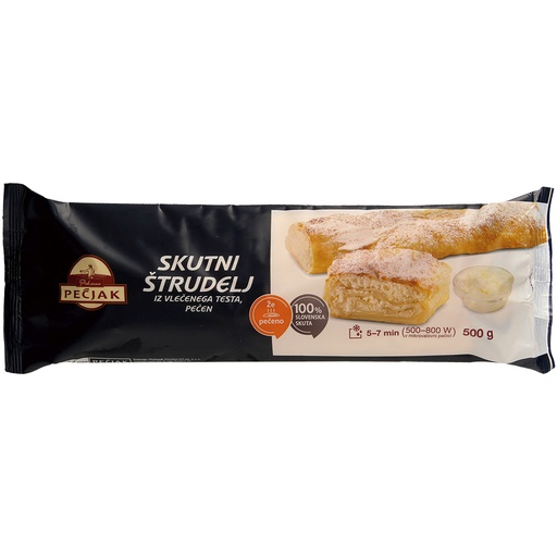 [02271] Yufkateiggebak - Gebak van uitgerekt strudeldeeg met roomkaasvulling, voorgebakken, diepgevroren