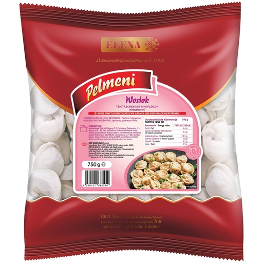 [02425] Deegwaren Pelmeni "Wostok" Ambachtelijk Rundvlees