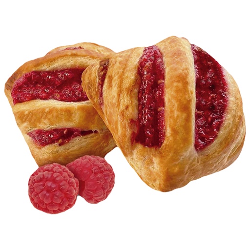 Мини-слойки с малиновой начинкой, для выпечки, замороженный