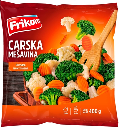 [03319] Diepvriesgroentemix "Kaisergroenten" van bloemkool, broccoli en wortelschijfjes.