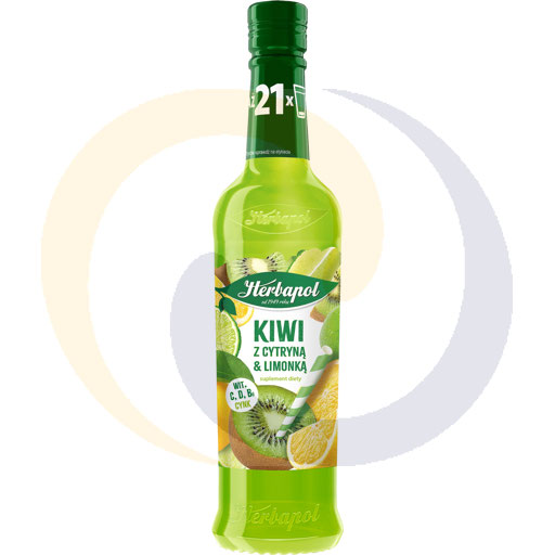 [15018300HER] Herbapol Havermoutstroop, Kiwi, Citroen, Limoen, 420ml/8 stu