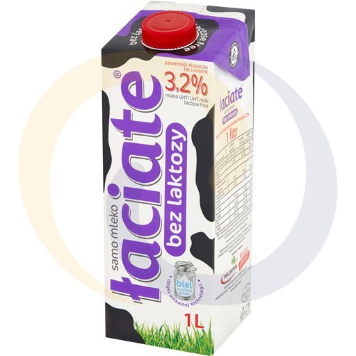 [751510002ML] Łaciate UHT Melk Lactose Vrij 3,2 % Vet 1 L