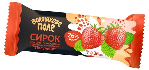 [18423] Сырный батончик с клубничной начинкой