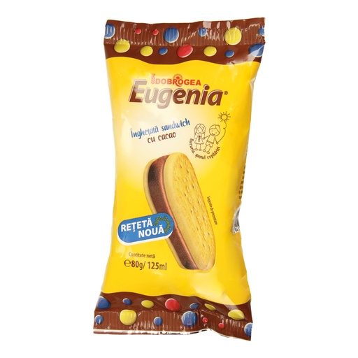 [04021] IJs met chocolade-rum-smaak tussen twee cacao-rijke koeken