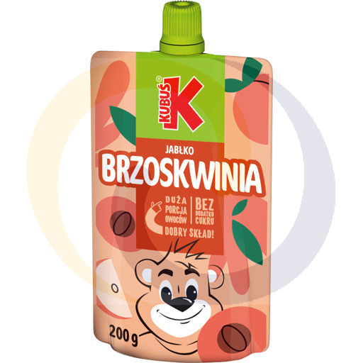 [96104000KUB] "Kubus" Fruitmousse appel-perzik 200 g